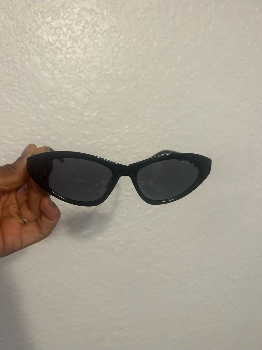 Balenciaga Black Cat-Eye Sunglasses
